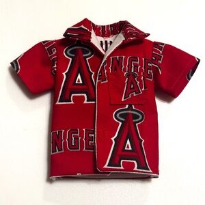 Handcrafted Los Angeles Angels doll shirt